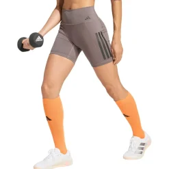 - Women's Optime 3-Stripes Short Leggings - Leggings Laufbekleidung|Hosen