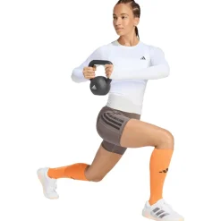 - Women's Optime 3-Stripes Short Leggings - Leggings Laufbekleidung|Hosen