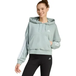 Outlet - Women's 3-Stipes French Terry QZ Hoodie - Sweat- & Trainingsjacke Alltagsbekleidung|Pullover & Hoodies