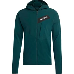 adidas Terrex - Terrex Techrock CW+ Wind Hooded Fleece - Fleecejacke^ Wanderbekleidung|Jacken