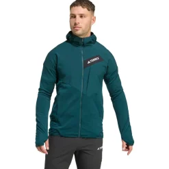 adidas Terrex - Terrex Techrock CW+ Wind Hooded Fleece - Fleecejacke^ Wanderbekleidung|Jacken