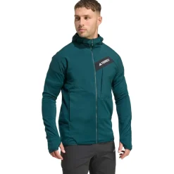 adidas Terrex - Terrex Techrock CW+ Wind Hooded Fleece - Fleecejacke^ Wanderbekleidung|Jacken