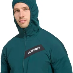 adidas Terrex - Terrex Techrock CW+ Wind Hooded Fleece - Fleecejacke^ Wanderbekleidung|Jacken