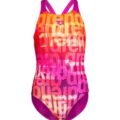 - Girl's Multi Colours Swimsuit V Back - Badeanzug>Arena Best