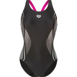 Online - Women's Grid Swimsuit V Back Graphic - Badeanzug Bademode