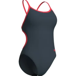 New - Women's Swimsuit Lace Back Solid - Badeanzug Bademode