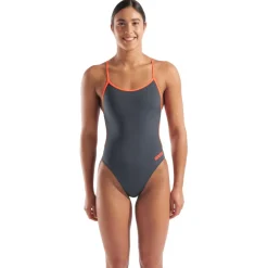 New - Women's Swimsuit Lace Back Solid - Badeanzug Bademode