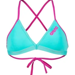 - Women's Team Swim Top Tie Back Solid - Bikini-Top><noscript><img width=