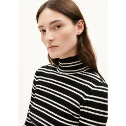 ARMEDANGELS - Women's Alaania Chiffron Stripes - Longsleeve
