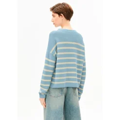 Sale - Women's Merinaa Stripes Knit Sweater - Pullover Alltagsbekleidung|Pullover & Hoodies