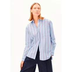 ARMEDANGELS - Women's Stripe Loose Shirt Blouse - Bluse