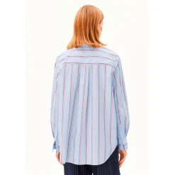 ARMEDANGELS - Women's Stripe Loose Shirt Blouse - Bluse