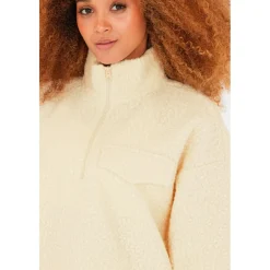 ATHLECIA - Women's Florrie Sherpa Half Zip - Pullover^ Pullover & Hoodies|Alltagsbekleidung