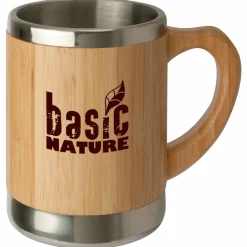 Basic Nature - Edelstahlbecher ''Bambus'' - Tasse