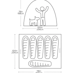 Big Agnes - Big House 6 - Gruppenzelt^ Zelte