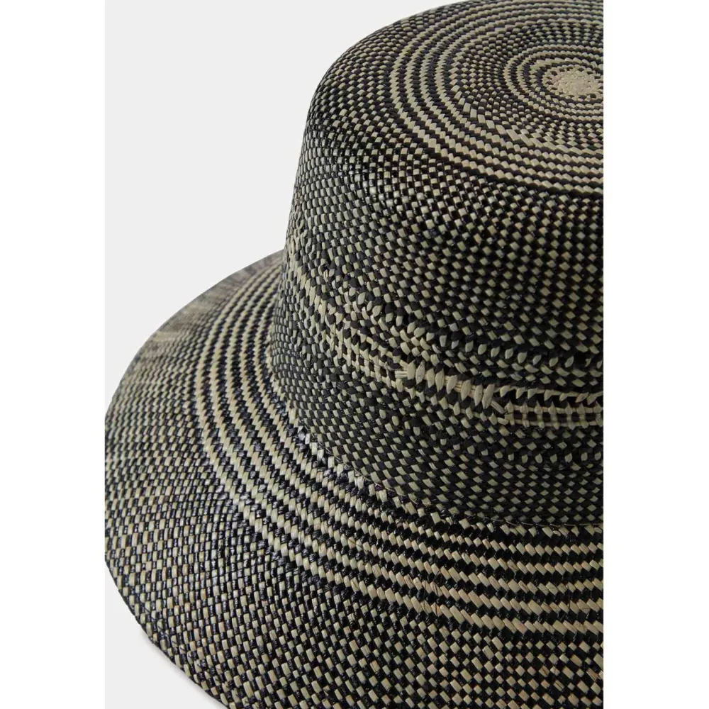 - Women's Lopez Panama Straw Bucket Hat - Hut>Brixton Hot