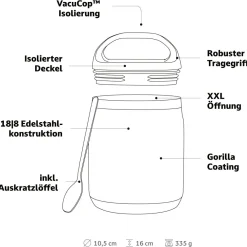Hot - Lotta 400 ml - Essensaufbewahrung Outdoor-Küche|Töpfe & Geschirr