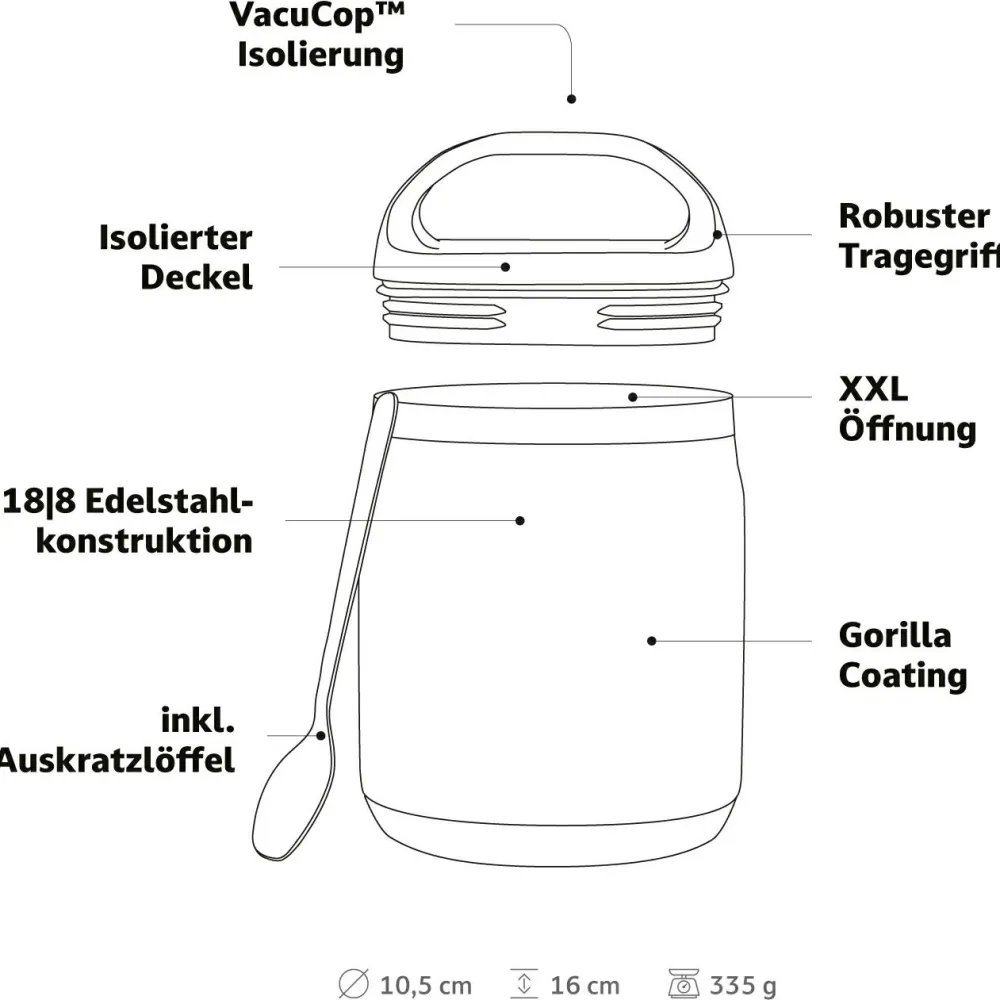 Campo Libre - Lotta 600 ml - Essensaufbewahrung
