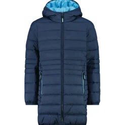 - Girl's Down Coat Fix Hood Taffeta - Mantel>CMP Discount