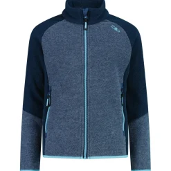 - Girl's Jacket Jacquard Knitted Stripes - Fleecejacke><noscript><img width=