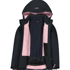 Online - Girl's Jacket Snaps Hood Twill - Skijacke Kinder Skibekleidung|Winterjacken