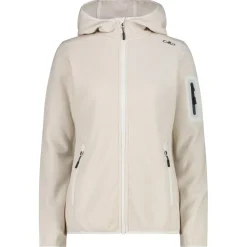 CMP - Women's Jacket Fix Hood Jacquard Knitted 3H19826 - Fleecejacke