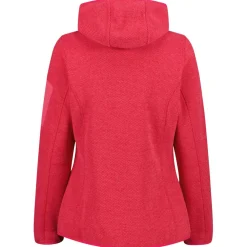 CMP - Women's Jacket Fix Hood Jacquard Knitted 3H19826 - Fleecejacke