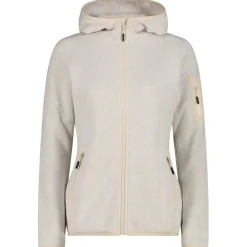 CMP - Women's Jacket Fix Hood Jacquard Knitted 3H19826 - Fleecejacke