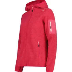 CMP - Women's Jacket Fix Hood Jacquard Knitted 3H19826 - Fleecejacke