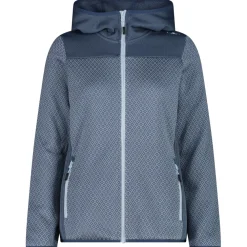 - Women's Jacquard Knit Jacket Fix Hood - Fleecejacke><noscript><img width=