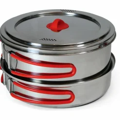 New - Edelstahlkochset 'Family' - Topf Outdoor-Küche|Töpfe & Geschirr