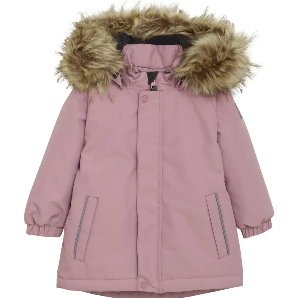 Kinder Color Kids - Baby Girl's Parka with Fake Fur - Winterjacke