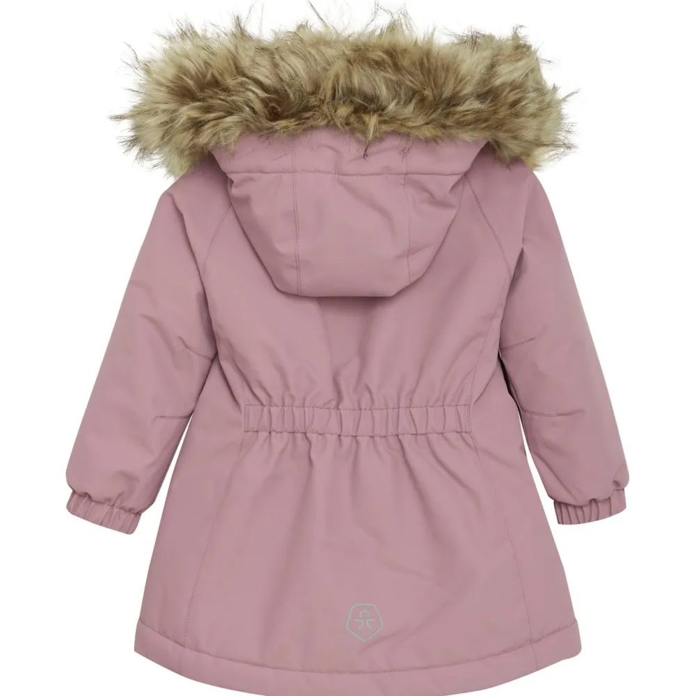 Kinder Color Kids - Baby Girl's Parka with Fake Fur - Winterjacke