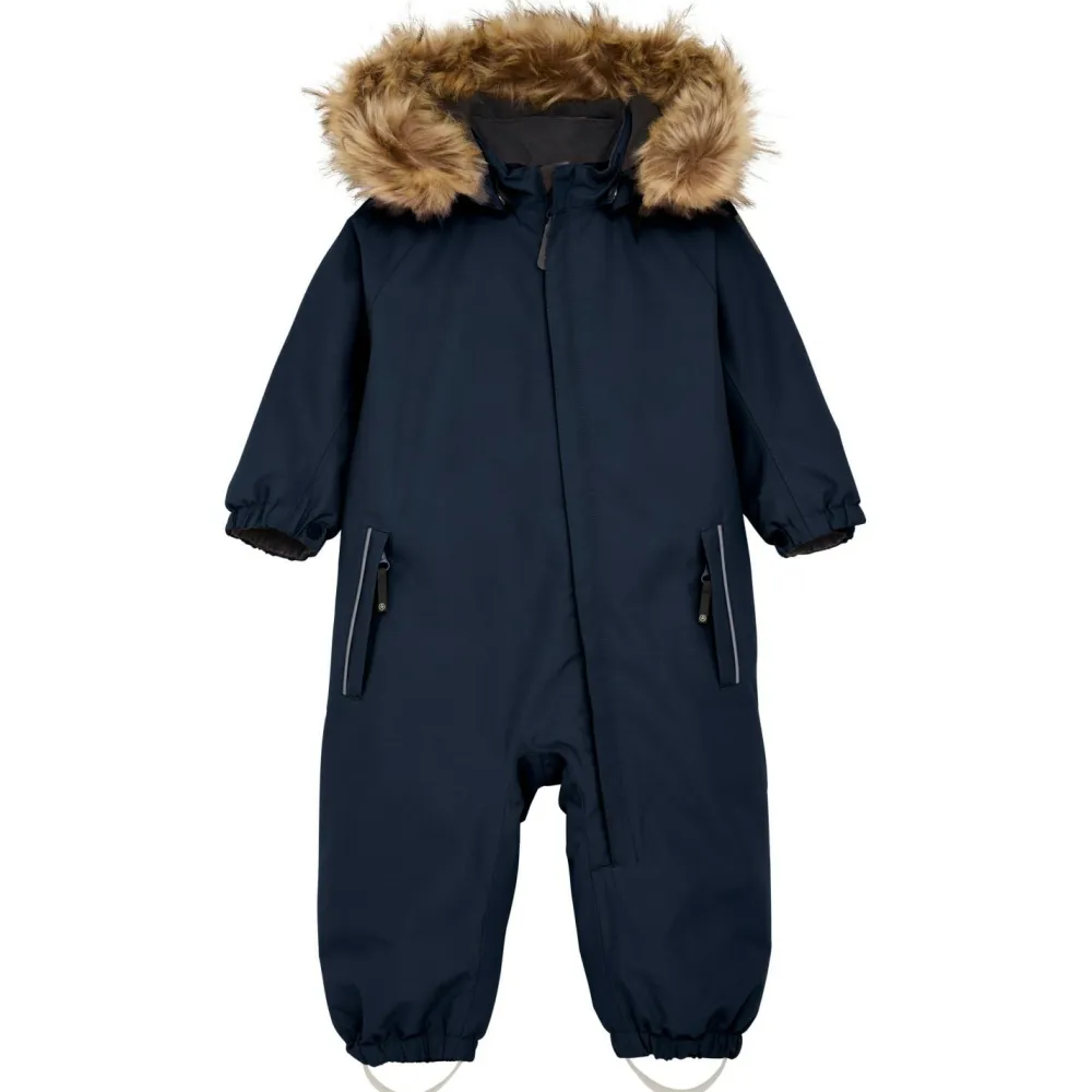 Color Kids - Baby's Coverall with Fake Fur - Overall