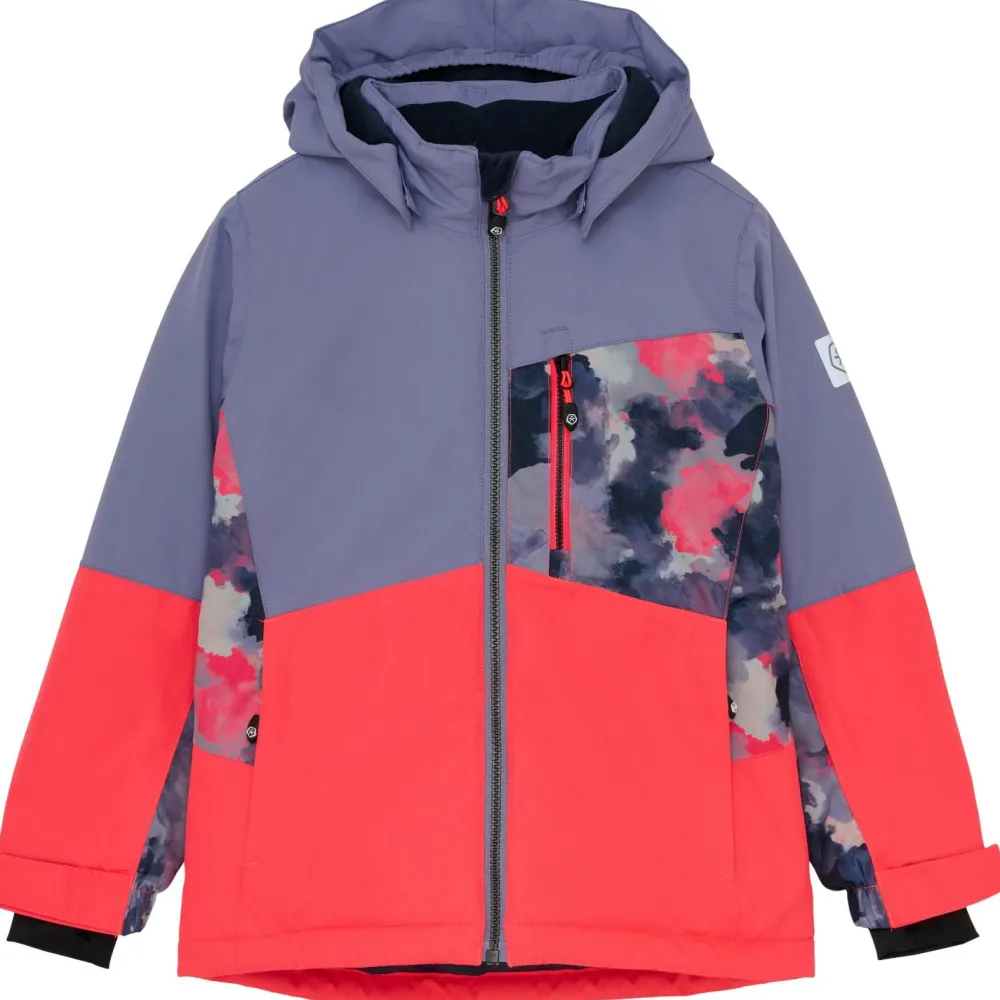 Kinder Color Kids - Girl's Ski Jacket Colorblock with Chest Pocket - Skijacke