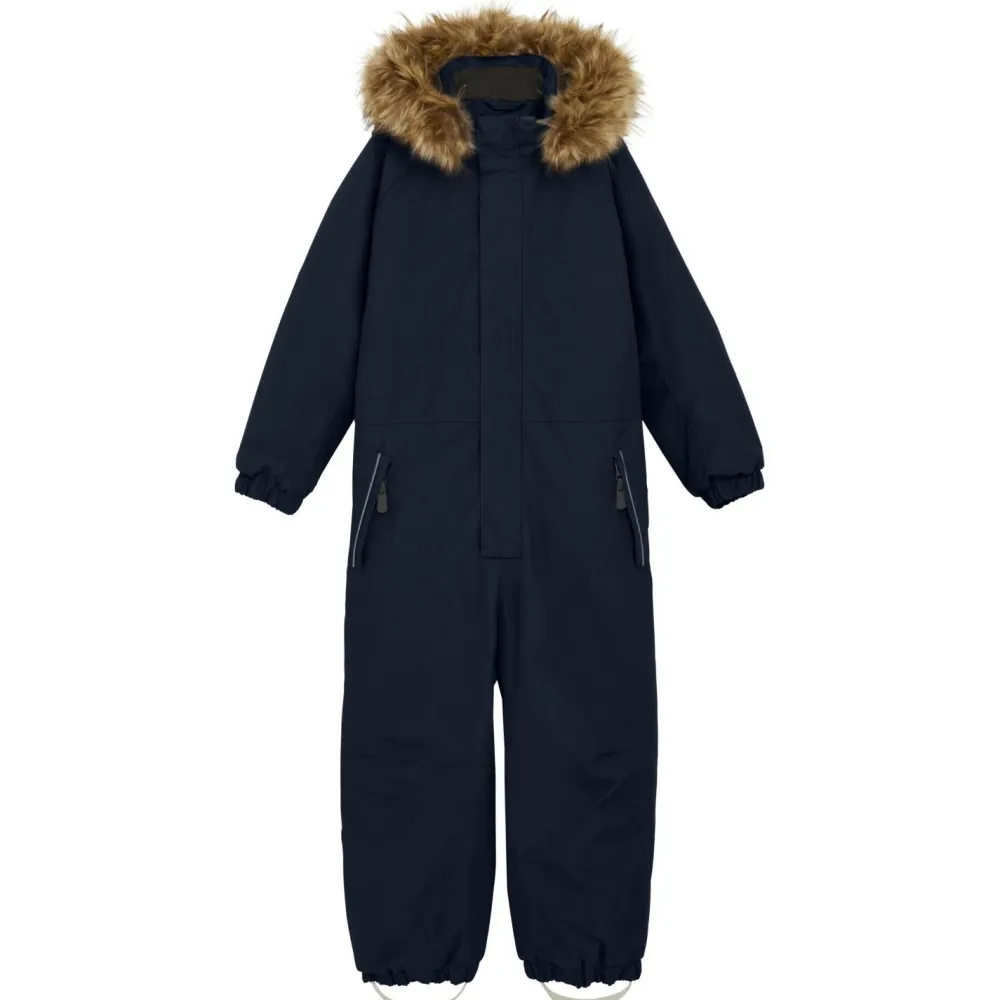 Color Kids - Kid's Coverall with Fake Fur - Overall