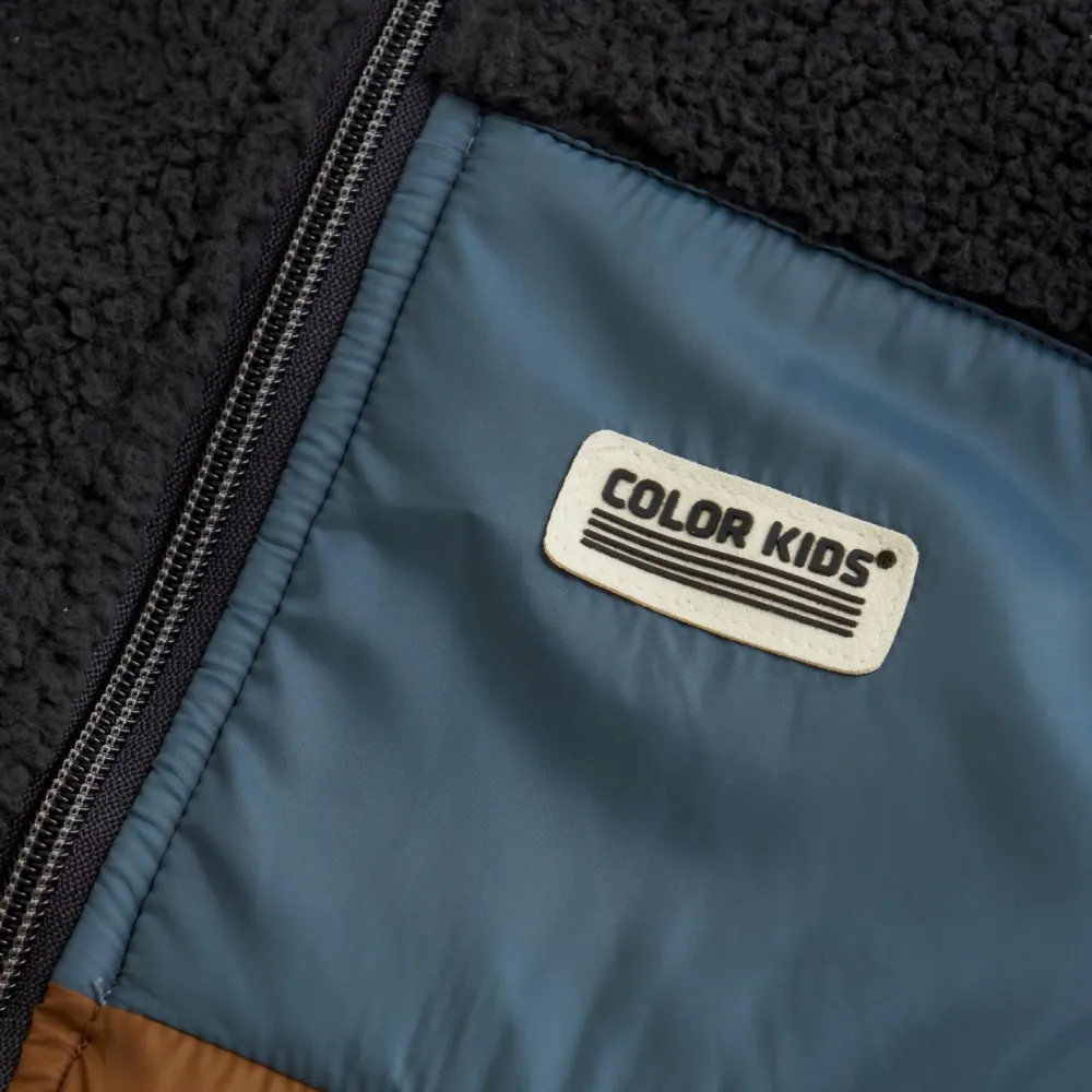 Outlet - Kid's Fleece Waistcoat With Quilt - Fleeceweste Kinder Westen|Alltagsbekleidung