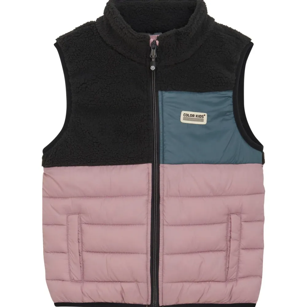 Outlet - Kid's Fleece Waistcoat With Quilt - Fleeceweste Kinder Westen|Alltagsbekleidung