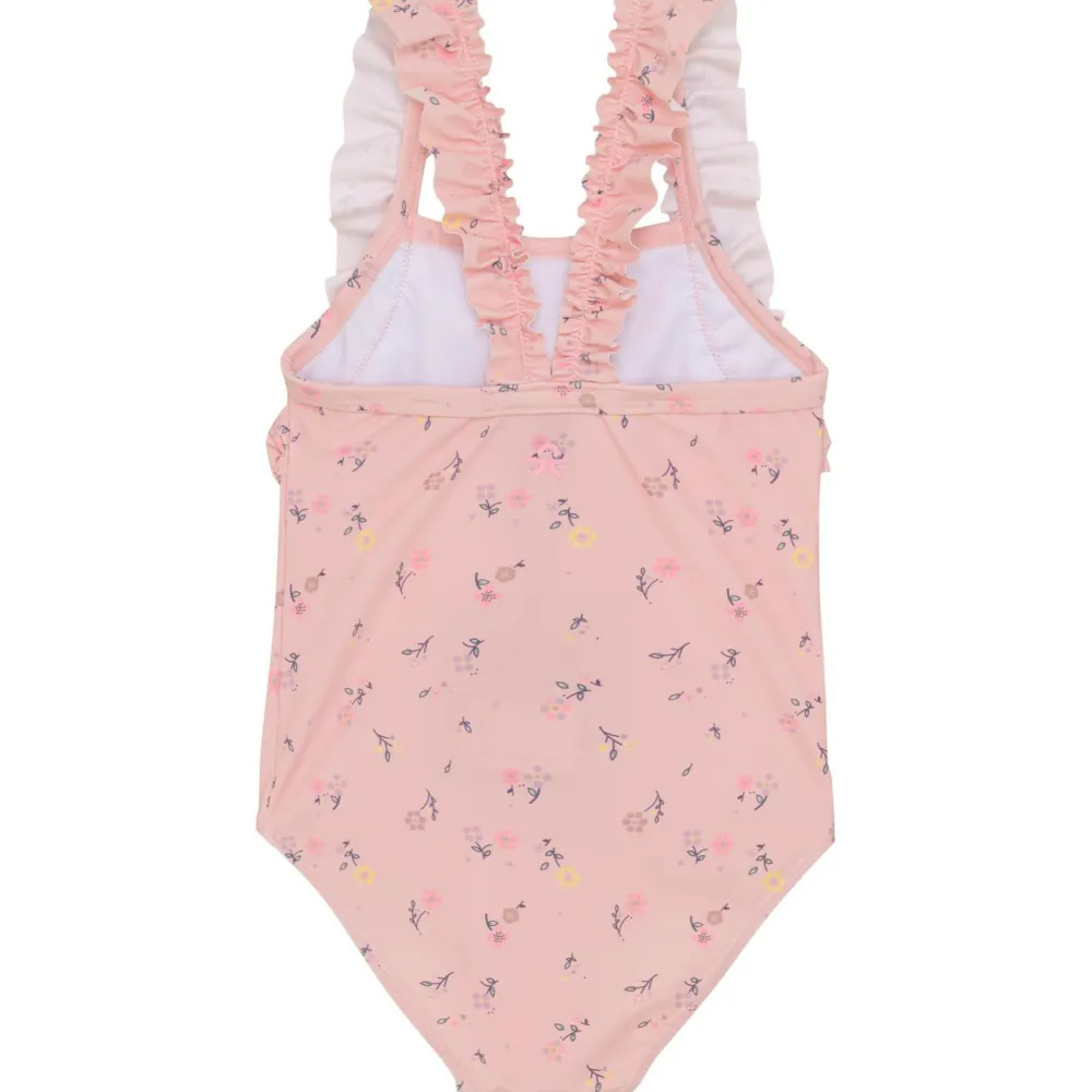 Color Kids - Kid's Swimsuit with Frills AOP - Badeanzug^ Bademode