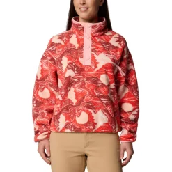 Columbia - Women's Helvetia II Printed Cropped Half Snap - Fleecepullover^ Trekkingbekleidung|Alltagsbekleidung