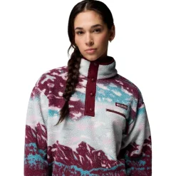 Columbia - Women's Helvetia II Printed Cropped Half Snap - Fleecepullover^ Trekkingbekleidung|Alltagsbekleidung