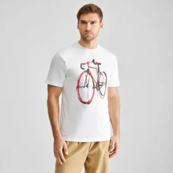 DEDICATED - T-Shirt Stockholm Red Strokes Bike - T-Shirt