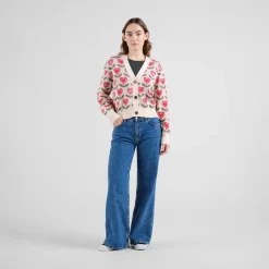 DEDICATED - Women's Cardigan Kanan Love Flowers - Pullover
