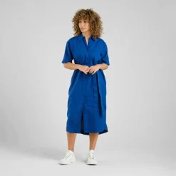 DEDICATED - Women's Shirt Dress Ripa Linen - Kleid^ Alltagsbekleidung