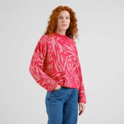 DEDICATED - Women's Sweater Limhamn Animal - Pullover^ Pullover & Hoodies|Alltagsbekleidung