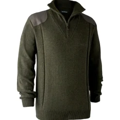 Deerhunter - Sheffield Knit with Zip Neck - Wollpullover