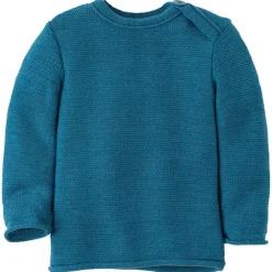 New - Kid's Melange-Pullover - Merinopullover Kinder Merinounterwäsche|Unterwäsche