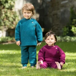 Engel - Baby-Hose Lang mit Nabelbund - Fleecehose^Kinder Alltagsbekleidung|Merinounterwäsche