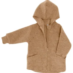 Sale - Baby-Jacke mit Kapuze und Reißverschluß - Wolljacke Kinder Alltagsbekleidung|Jacken