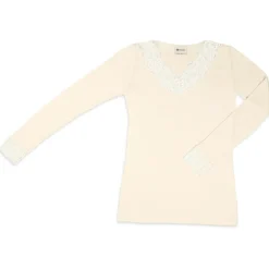 Engel - Women's Shirt L/S mit Spitze - Longsleeve^ Merinounterwäsche|Unterwäsche